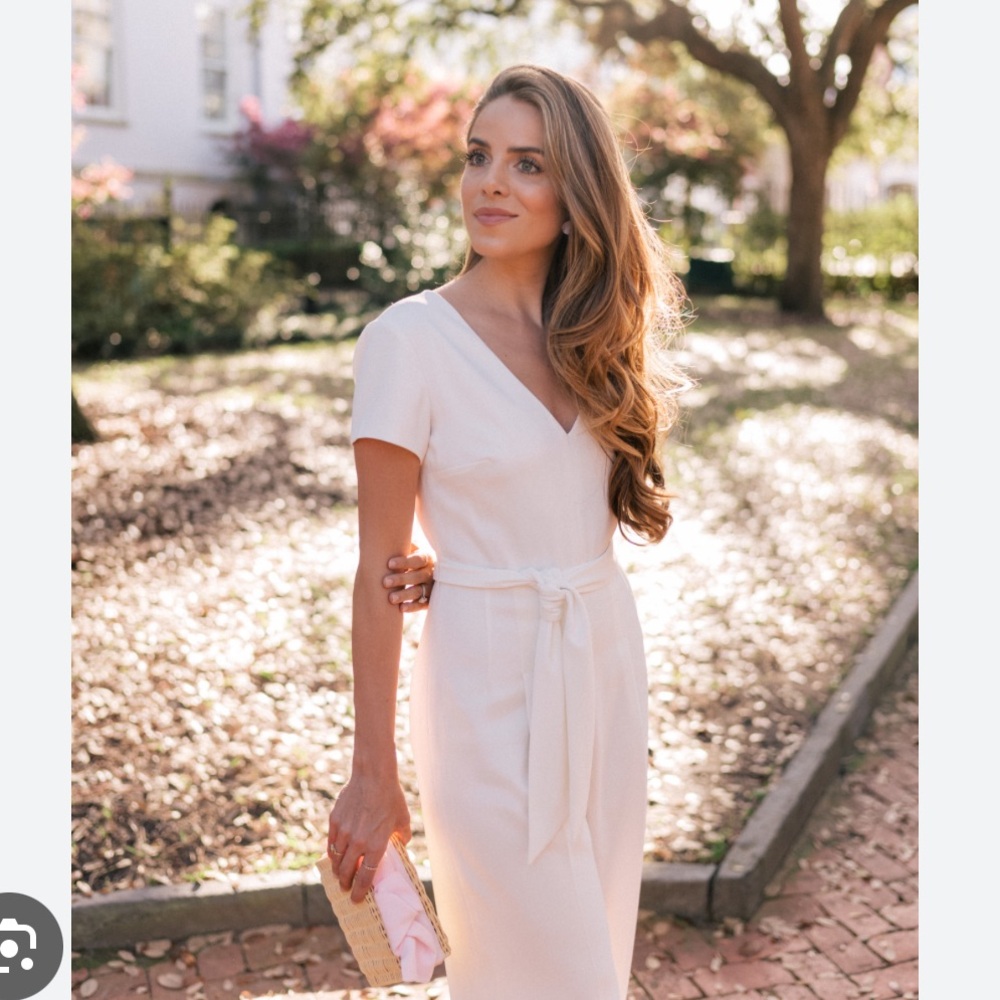 Club Monaco White Jumpsuit